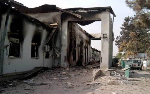 Bombed MSF Hospital in Afghanistan.